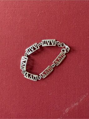ADPi Sorority Sterling Silver Bracelet
